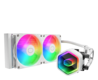 COOLER MASTER MasterLiquid 240 Core II White ARGB 2x120mm - 1333145 - zdjęcie 1